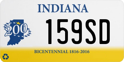 IN license plate 159SD