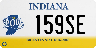 IN license plate 159SE