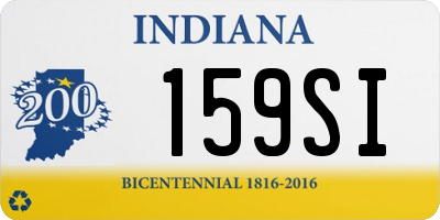 IN license plate 159SI