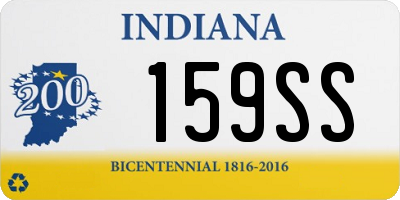 IN license plate 159SS