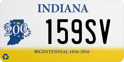 IN license plate 159SV