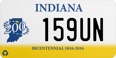 IN license plate 159UN