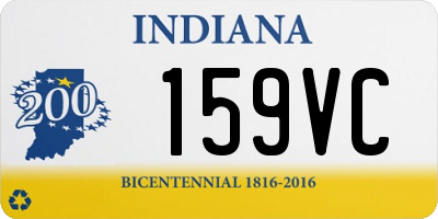 IN license plate 159VC