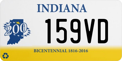 IN license plate 159VD