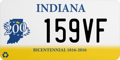 IN license plate 159VF