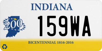 IN license plate 159WA