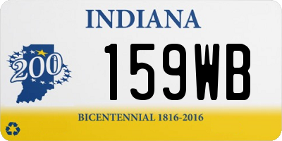 IN license plate 159WB