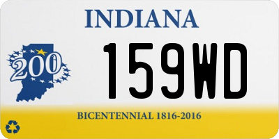 IN license plate 159WD