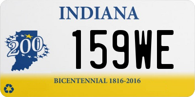 IN license plate 159WE