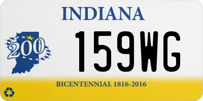 IN license plate 159WG