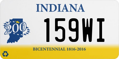 IN license plate 159WI