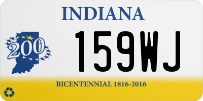 IN license plate 159WJ