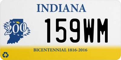IN license plate 159WM