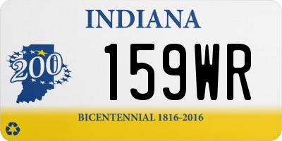 IN license plate 159WR