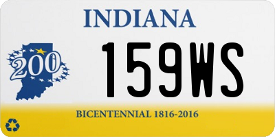 IN license plate 159WS