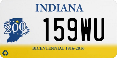 IN license plate 159WU