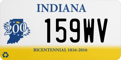 IN license plate 159WV