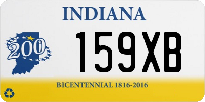 IN license plate 159XB