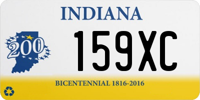IN license plate 159XC