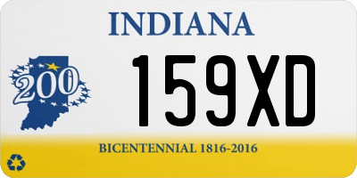 IN license plate 159XD