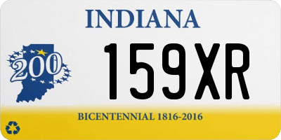 IN license plate 159XR