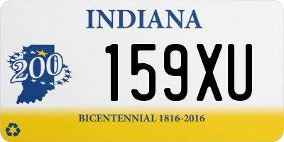 IN license plate 159XU