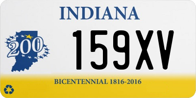 IN license plate 159XV