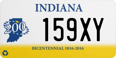 IN license plate 159XY