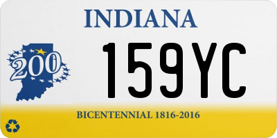 IN license plate 159YC