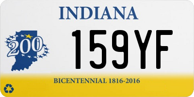 IN license plate 159YF