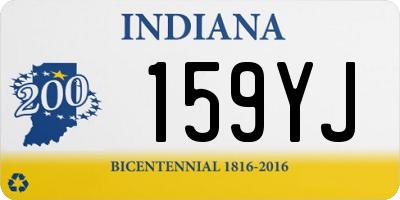 IN license plate 159YJ