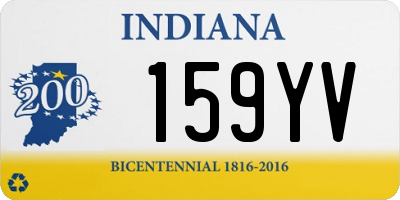 IN license plate 159YV