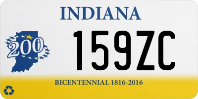 IN license plate 159ZC