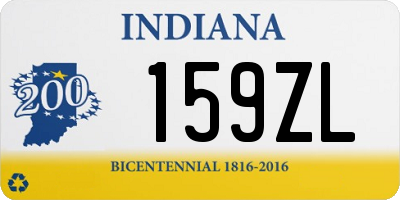 IN license plate 159ZL