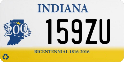 IN license plate 159ZU