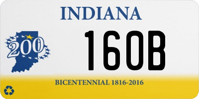 IN license plate 160B