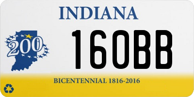 IN license plate 160BB