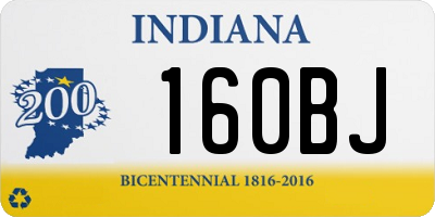 IN license plate 160BJ