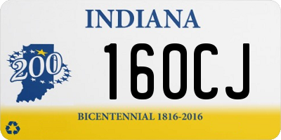 IN license plate 160CJ