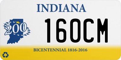 IN license plate 160CM