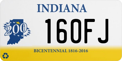 IN license plate 160FJ