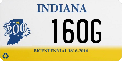 IN license plate 160G