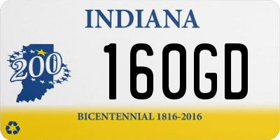 IN license plate 160GD