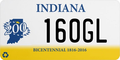 IN license plate 160GL