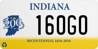 IN license plate 160GO