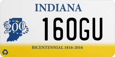 IN license plate 160GU