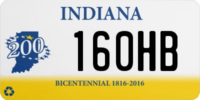 IN license plate 160HB