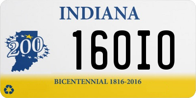 IN license plate 160IO