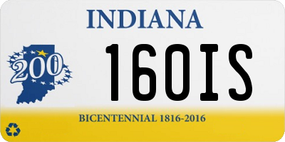 IN license plate 160IS