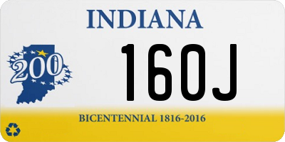 IN license plate 160J